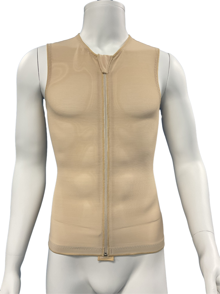 Male sleeveless vest frt Light Compression Vest Sleeveless - Adult 11